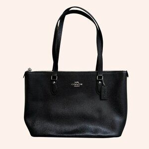 Coach Leather Tote Bag Black